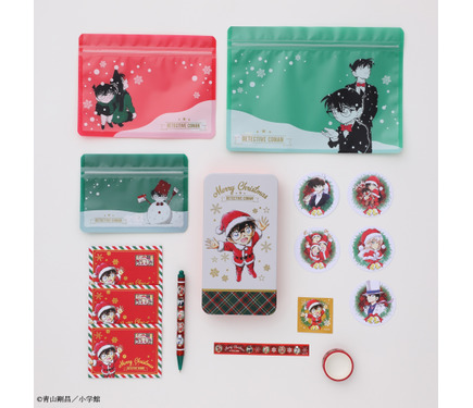 名探偵コナン」新一や蘭、怪盗キッドたちのクリスマスイラスト入り