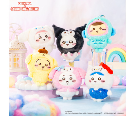 ちいかわ×マイメロ・ハチワレ×ハローキティ サンリオ着ぐるみが超