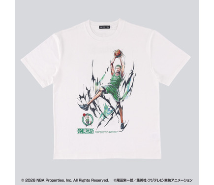 ワンピース」ルフィ、サボ、シャンクスがNBA選手に!? コラボTシャツ