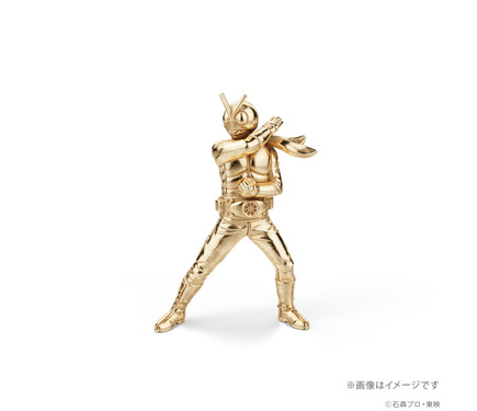 仮面ライダー」旧1号&旧2号がゴールドでミニフィギュア化！シルバー製