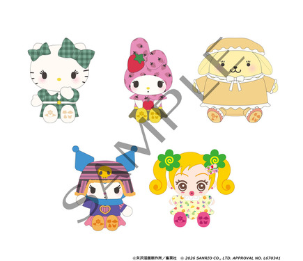ご近所物語 サンリオ 実果子 ぬいぐるみ GOKINJO SANRIO③ ご近所物語×サンリオ」大人かわいい夢コラボ実現♪ 実果子がキティや