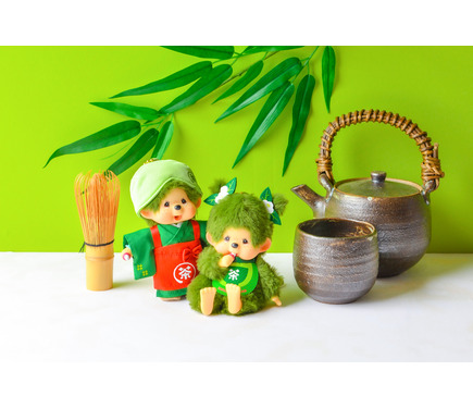 2個セット】 お濃茶モンチッチとお茶摘みモンチッチのスマコットキー