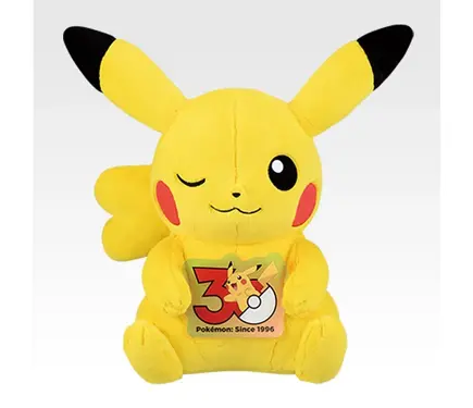 ポケモン」ピカチュウ30周年記念ぬいぐるみがラストワン賞に♪各地方の