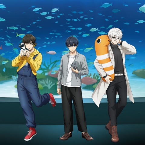 「ブルーロック」潔、蜂楽、凪がチンアナゴたちと戯れる♪ 水族館の生物になりきったミニキャラも！「サンシャイン水族館」コラボ開催 画像