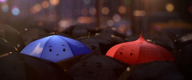 雨の日の傘の恋 短編アニメ ブルー アンブレラ モンスターズ ユニバーシティ同時上映 アニメ アニメ
