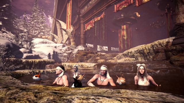 『モンハンワールド：アイスボーン』温泉に浸かってリフレッシュ！ 第3弾PV＆開発陣による解説映像をお披露目