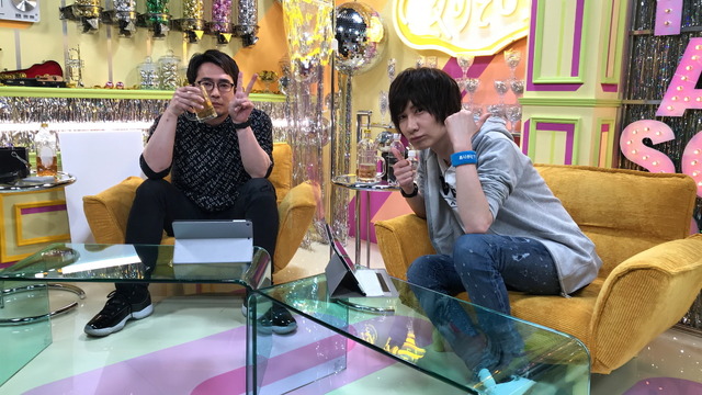 『声優と夜あそび 月【安元洋貴×前野智昭】#1』場面カット(c)AbemaTV,Inc.