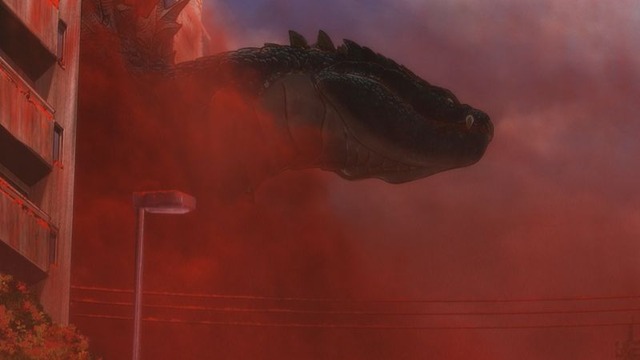 ゴジラ S P ゴジラの侵攻で東京が紅塵の渦に クモンガ の群れも襲撃 9話先行カット アニメ アニメ
