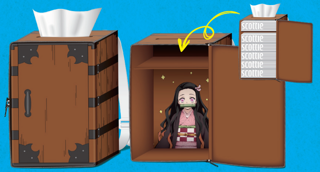 鬼滅の刃 炭治郎の背負い箱がティシューboxに クレシアのコラボ企画で当たる アニメ アニメ