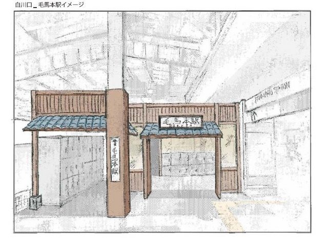 毛馬本駅イメージ図(在来線側)