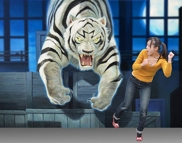 「文豪ストレイドッグス展 迷ヰ犬達のサーカス」トリックアート「月下獣」