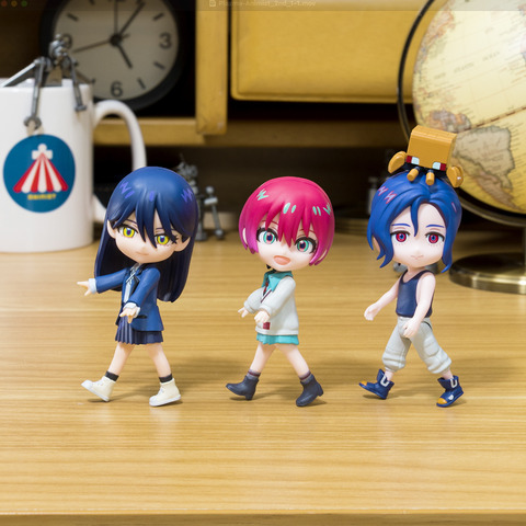 「Plazma」踊るマチュ、ニャアン、シュウジフィギュア ストップモーション動画場面写真