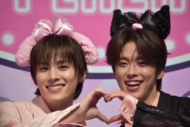 「MY MELODY KUROMI GAME PLAZA」に登壇した川西拓実＆河野純喜