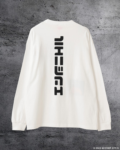 劇場版『チェンソーマン レゼ篇』× マンガート ビームス「天使の悪魔 ロングスリーブ Tシャツ」バック（C）2025 M/CSMP（C）TF/S