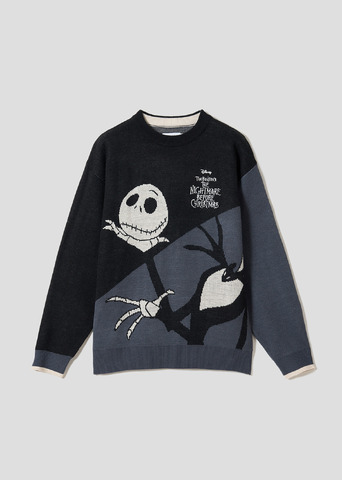 『ナイトメアー・ビフォア・クリスマス』×グラニフ「君のそばに｜ウォッシャブルジャカードニット」（C）Disney