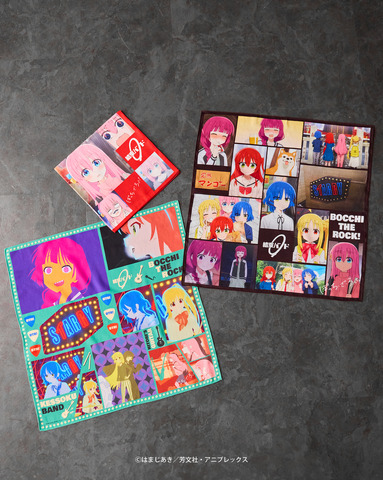 TVアニメ『ぼっち・ざ・ろっく！』ハンカチ各種（C）はまじあき／芳文社・アニプレックス