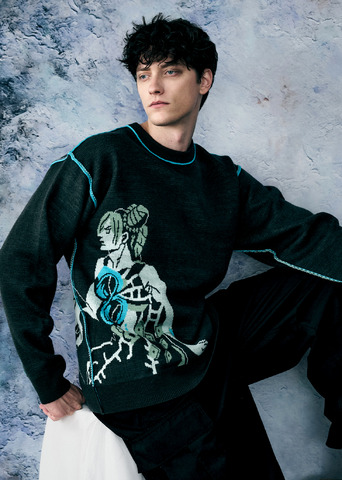 父さん｜ウォッシャブルジャカードニット