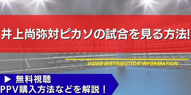 井上尚弥試合 配信情報