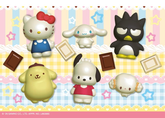 「サンリオキャラクターズ」チョコ完成イメージ