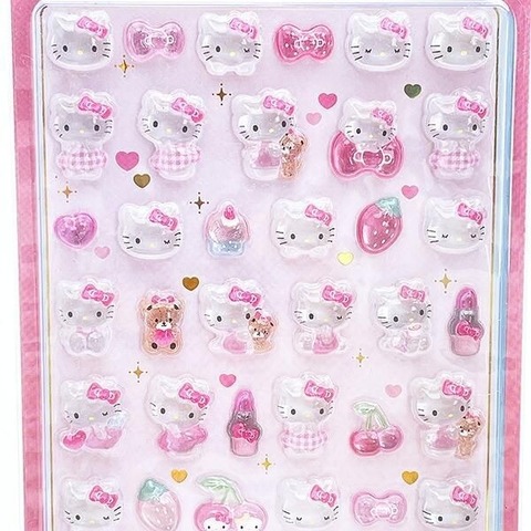 サンリオの透明感あるボンボンドロップシール