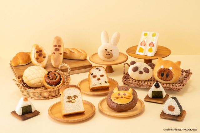 絵本の中のパンやおにぎりをイメージした限定フード