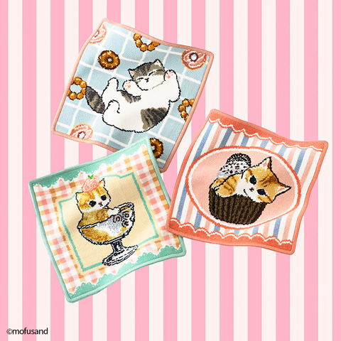 タオル美術館／mofusandシェニール織タオルハンカチ