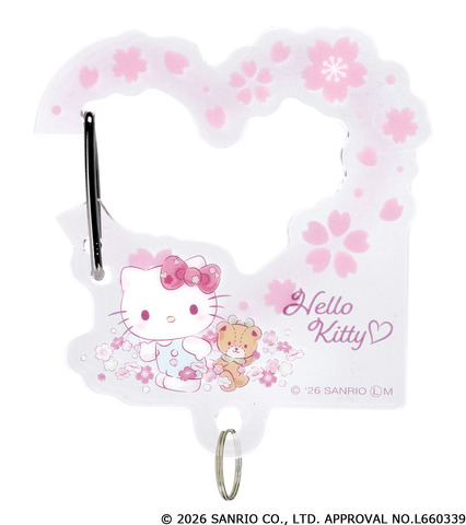 サンリオキャラクターズ　さくらマジックアクリルカラビナ_ハローキティ
