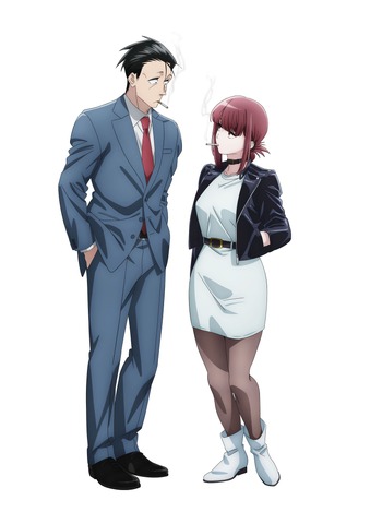 『スーパーの裏でヤニ吸うふたり』キャラクターイラスト(佐々木＋田山)