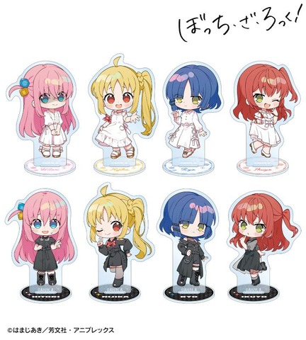 上倉エクさんイラスト 白いワンピースver.&黒いワンピースver. トレーディングアクリルスタンド