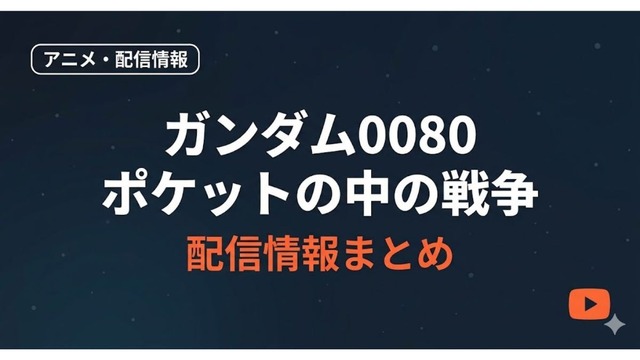 ガンダム0080 ポケットの中の戦争 配信