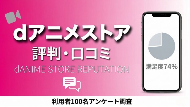 dアニメストア 評判