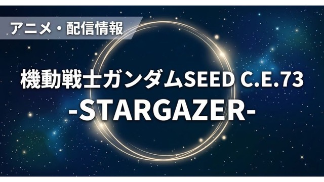機動戦士ガンダムSEED C.E.73 STARGAZER 配信