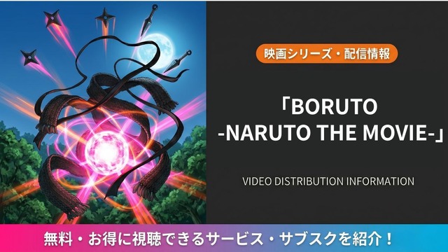 BORUTO -NARUTO THE MOVIE- 配信