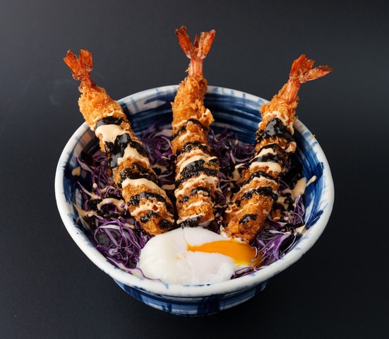 じゅじゅ探訪オリジナル　海老フライ丼　1,800円