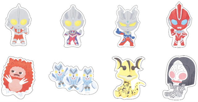 ウルトラマン×ヤマダデンキ コラボグッズ「フレークシール ウルトラマンシリーズ デフォルメアート」
