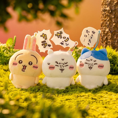 二日酔いマスコット（ちいかわ、ハチワレ、うさぎ）