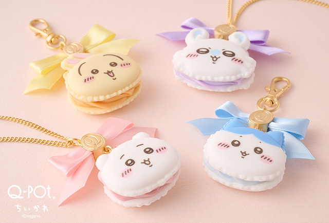 Q-pot.「ちいかわ」Collection　宝石のようなマカロンネックレス＆バッグチャーム