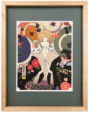 「夏目友人帳浮世絵『秋風和傘模様』」