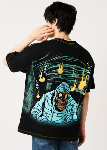 水木しげる×グラニフ　「鬼太郎の父｜ビッグシルエットTシャツ」着用イメージ
