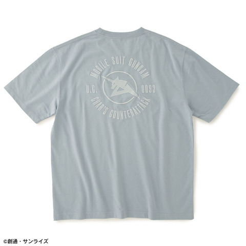 STRICT-G『機動戦士ガンダム 逆襲のシャア』ロゴマーク刺繍Tシャツ アムロ・レイ【再販売：10月お届け】