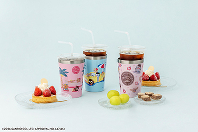 日焼けしシナモン、キティがキュート♪ 「サンリオ」×「BAYFLOW」のコラボグッズがローソン・HMV&BOOKS onlineに登場！