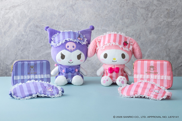 東京ドームホテル、サンリオキャラクタールーム限定オリジナルグッズ第3弾は”おやすみ”をイメージした