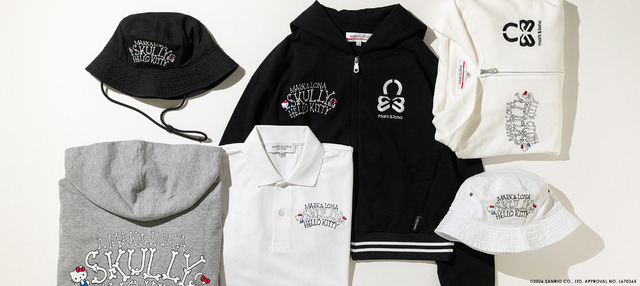 ハローキティ×MARK ＆ LONA　パーカー、ポロシャツ、バケットハットが登場