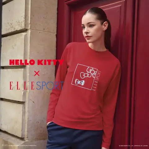 ハローキティ×ELLE SPORT プリントロンT / ハローキティ×ELLE SPORT ストレートパンツ