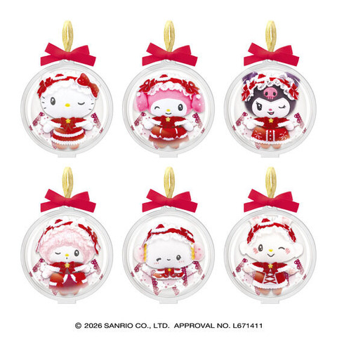 サンリオキャラクターズ オーナメント HolidayLolita(全6種)￥2,200(税込)