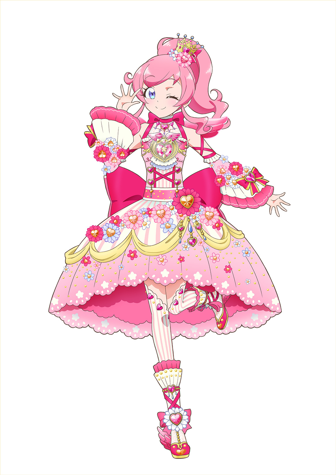 プリ チャン ジュエルコーデの描き下ろしビジュアル公開 みらいら5人の着こなしに注目 アニメ アニメ