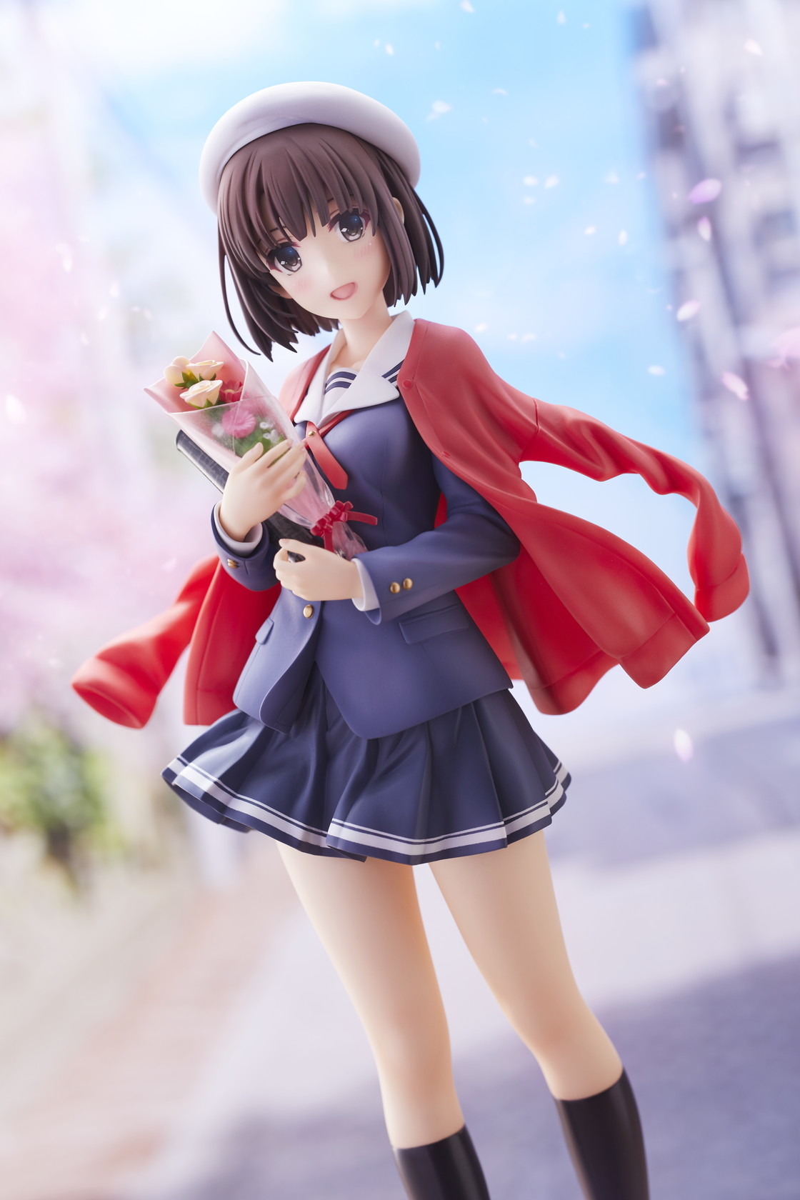 冴えカノ 加藤恵 桜舞う卒業の日の姿を立体化 あなたが望むメインヒロインに なれたかな アニメ アニメ