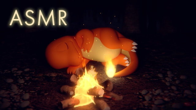 ポケモン Asmr動画 焚き火の音 とコラボ 安心して眠るヒトカゲが最高の癒しをお届け アニメ アニメ