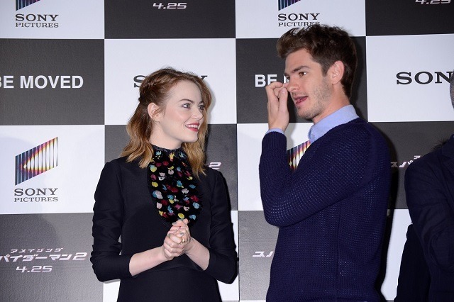 アメイジング スパイダーマン２ 主演のａ ガーフィールド ｅ ストーンら来日で大熱狂 アニメ アニメ