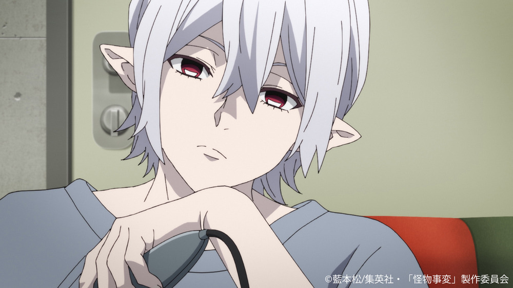 怪物事変 吸血鬼 ミハイ Cv 小野大輔 と腕相撲勝負 だがそのパワーは圧倒的で 第5話先行カット アニメ アニメ